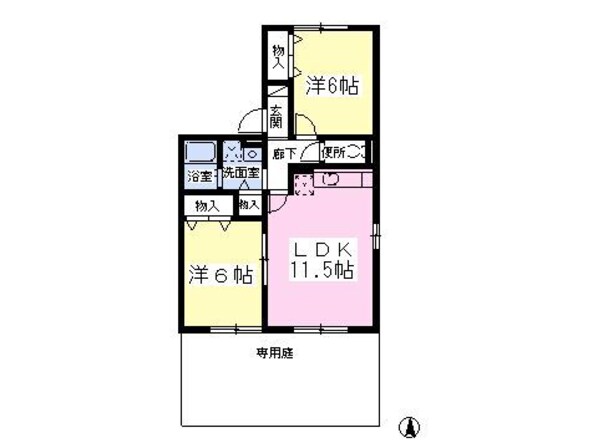 サンモールの物件間取画像